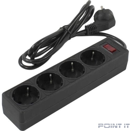 5bites Сетевой фильтр GARDA SP4B-518 4S / 3*0.75MM2 / 1.8M / BLACK