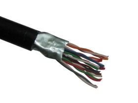 Кабель LC FTP10 cat.3, 0,40мм, для наружных работ, черный РАСПРОДАЖА