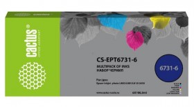 Чернила COLOR 6X100ML /L800 CS-EPT6731-6 CACTUS