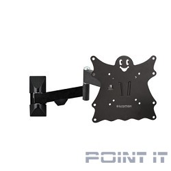Кронштейн Kromax Casper-204 черный 20"-43" макс.30кг настенный поворот и наклон