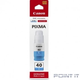 Canon GI-40C 3400C001 картридж струйный для Canon Pixma G5040/G6040, голубой,  70 мл.