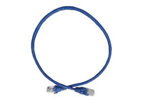 Патч-корд UTP4 cat.5е, 0.5м, CCA, LSZH, синий, литой коннектор NETKO Optima
