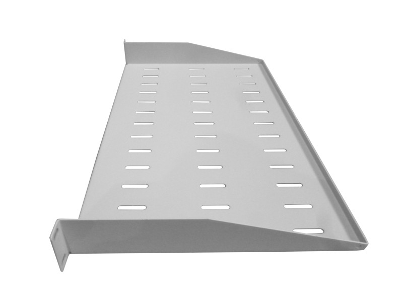 Полка консольная 1U, глубина 270, без крепежа, серая