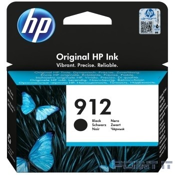 HP 3YL80AE Картридж № 912 струйный черный (300 стр) {HP OfficeJet 801x/802x}