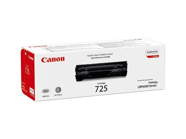 Картридж Canon i-Sensys LBP-6000/6000B/MF3010 (O) №725, 3484B005, BK, 1,6K