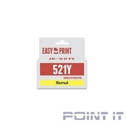 EasyPrint CLI-521Y Картридж IC-CLI521Y для Canon PIXMA iP4700/MP540/620/980/MX860, желтый, с чипом