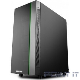 Deepcool MATREXX 55 ATX, Black, LED strip (front), Стекл. фронтальная и боковая панели, Без БП