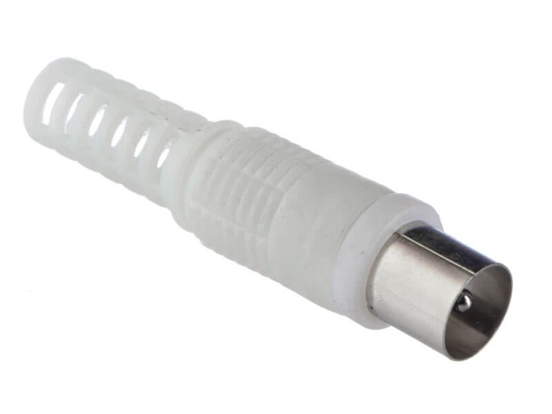 Штекер ТV белый, NETKO Optima