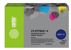Чернила CYAN 400ML /L100 CS-EPT6641-4 CACTUS