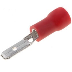 Клемма  ножевая MDD 1,25-110(8), КНИ 2,8мм, 0,5-1,5мм2, изолированная, красная, 100шт., NETKO Optima