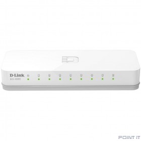 D-Link DES-1008C/B1A Неуправляемый коммутатор с 8 портами 10/100Base-TX и функцией энергосбережения