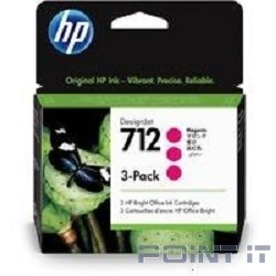 Картридж MAGENTA NO.712 3PACK 3ED78A HP