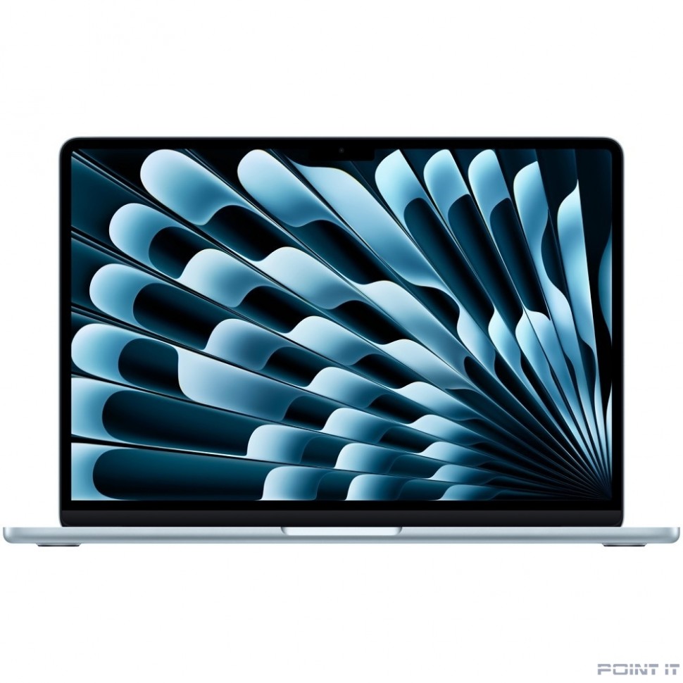 Ноутбук Apple MacBook Air 13-inch 2025 [MC6T4LL/A] (КЛАВ.РУС.ГРАВ.) Sky Blue 13.6" Liquid Retina {(2560x1600) M4 10C CPU 8C GPU/16GB/256GB SSD/рекоменд.переходник 11007065} (A3240)