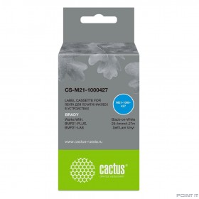 Картридж ленточный Cactus CS-M21-1000427 черный для Brady BMP21-PLUS, BMP21, BMP21-LAB