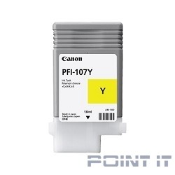 Canon PFI-107Y 6708B001 Картридж для  iPF680/685/770/780/785, Желтый, 130ml (GJ)