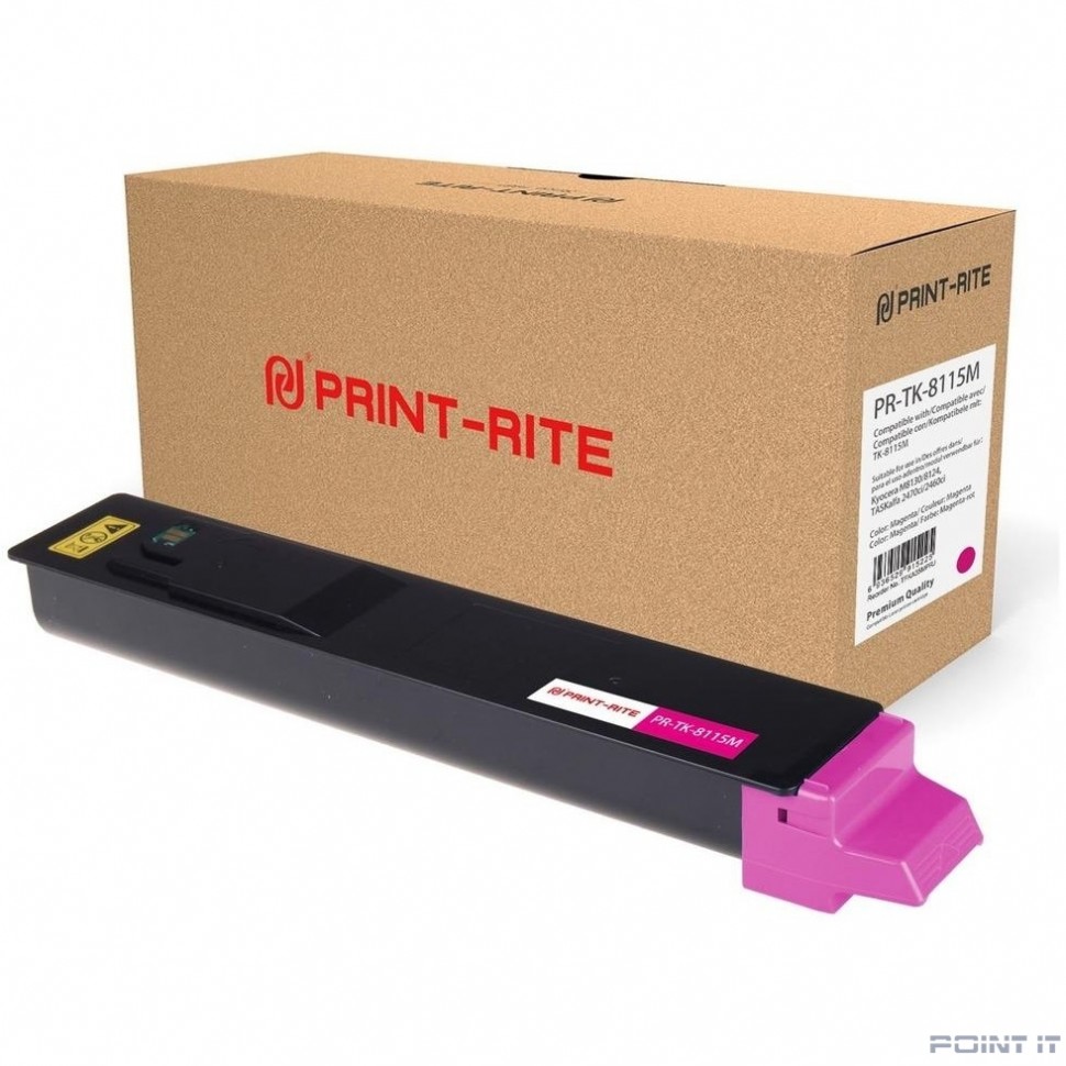 Картридж лазерный Print-Rite TFKA35MPRJ PR-TK-8115M TK-8115M пурпурный (6000стр.) для Kyocera Mita Ecosys M8124cidn/M8130cidn
