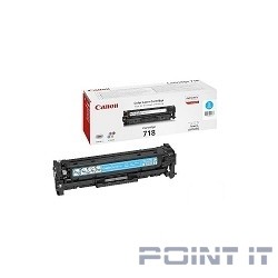 Canon Cartridge 718C 2661B002 Картридж для Canon LBP7200Cdn/MF8330Cdn/MF8350Cdn Голубой, 2900стр. (GR)