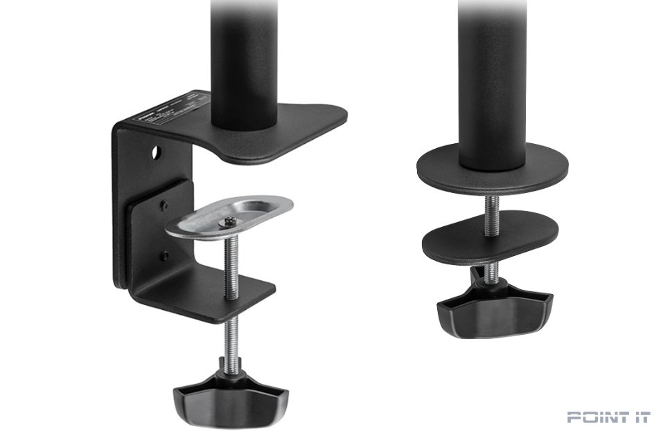 Kromax CASPER-507 черный 10"-34" макс.10кг настольный поворот и наклон