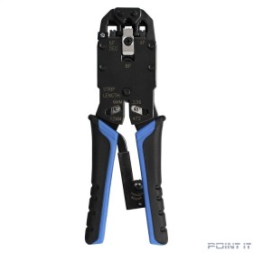 Exegate EX293155RUS Инструмент ExeGate EX-T2008R для обжима RJ-45, RJ-11/12 с храповым механизмом (прямой ход обжимки)