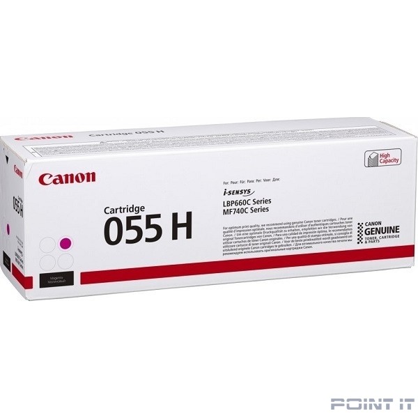 Canon Cartridge 055 HM 3018C002 Тонер-картридж для Canon MF746Cx/MF744Cdw (5 900 стр.) пурпурный (GR)