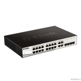 D-Link DGS-1210-16/G2A Настраиваемый L2 коммутатор с 16 портами 10/100/1000Base-T и 4 комбо-портами 100/1000Base-T/SFP
