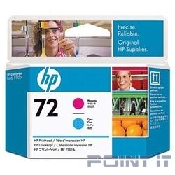 HP C9383A Печатающая головка №72, Magenta &amp; Cyan {DJ T610/T620/T770/T1100/T1120/T1200, Magenta &amp; Cyan}