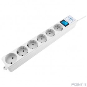 Power Cube Фильтр-удлинитель PRO white (3,0 м, 6 розеток, LC контур, 16А/3,5кВт) (SPL(5+1)-16B-P-3М)
