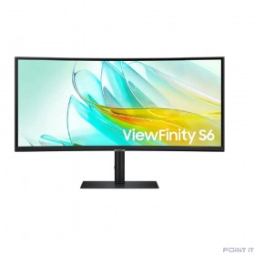 Монитор LCD Samsung 34&quot; ViewFinity S6 S34C650UAIXCI черный {VA 3440x1440 100Hz 5ms 21:9 полуматовая 350cd 178/178 DisplayPort USB M/M}