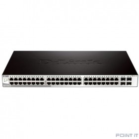 D-Link DGS-1210-52/F3A Настраиваемый коммутатор WebSmart с 48 портами 10/100/1000Base-T и 4 комбо-портами 100/1000Base-T/SFP