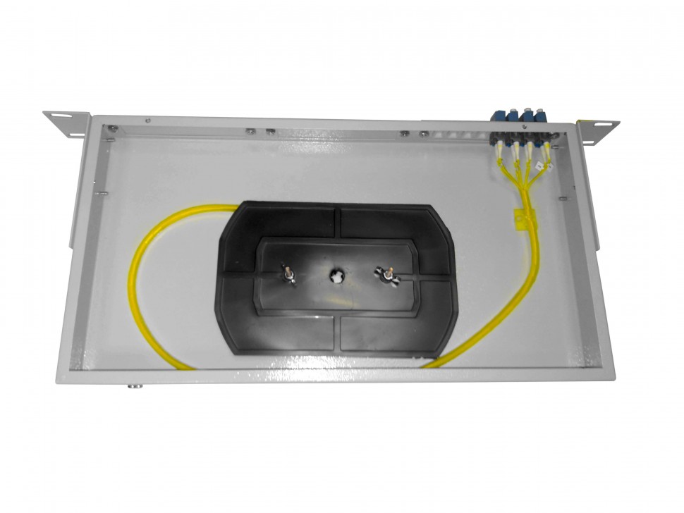 Кросс оптический 19, 1U 4 LC SM Duplex, укомплектованный