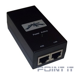 UBIQUITI POE-24-24W Блок питания с PoE, 220 VAC -&gt; 24 VDC, 1А
