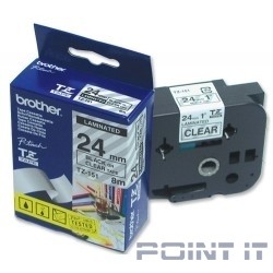 Brother TZE-252 Картридж с лентой (P-Touch, 24мм, Красный на белом)