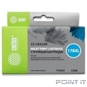 Cactus CB323 (CS-CB323N(CS-CB323)) Картридж №178XL для HP PS B8553/C5383/C6383/D5463/5510 (синий) 