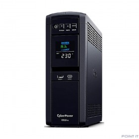 CyberPower CP1350EPFCLCD ИБП {Line-Interactive, Tower, 1350VA/810W USB/RS-232/RJ11/45/USB/SNMPslot  charger A/С (6 EURO), с чистым синусом при работе от АКБ}