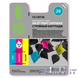 Cactus C8728 Картридж струйный CS-C8728 многоцветный для №28 HP DeskJet 3320/3325/3420/3425/3520/3535/3550 (18ml)