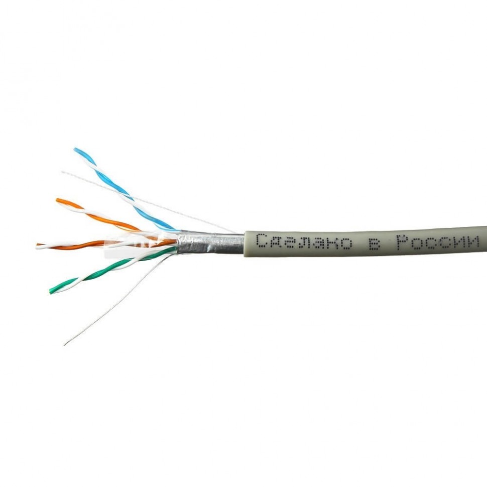 Кабель Skynet Standard FTP4 cat.5е, одножильный, 305м, Cu, Проходит Fluke тест, серый