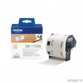 Brother DK11209 Наклейки адресные (29 x 62 мм), 800 штук в рулоне