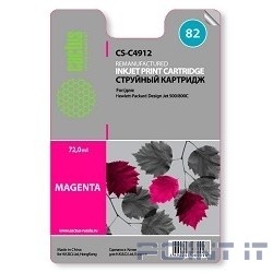 Cactus C4912 Картридж (CS-C4912) № 82 (пурпурный) для принтеров Design Jet 500/800C