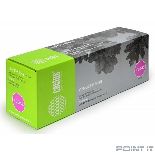 Картридж лазерный Cactus CS-CLT-K504S черный (2500стр.) для Samsung CLP-415N/CLX-4195FW/4195FN