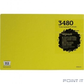 T2  TN-3480 Тонер-картридж для Brother HL-L5000/5100/5200/6200/6300/6400/DCP-L5500/5600/6600/MFC-L5700/6700/6800/6900 (8000 стр.) черный